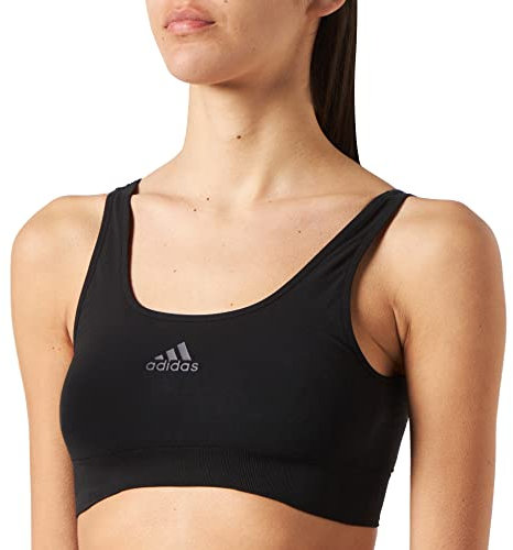 Adidas Soft BH Bustier Damen bequemer BH für jeden Tag (Gr. XS - XXL) - bequeme Unterwäsche, Schwarz, M