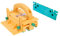 MICROJIG GRR-RIPPER GR-100+GRP-11G 3D Pushblock With A 1/8 Leg Table Saw Accessory For Table Saws, Router Tables, Band Saws, And Jointers, Yellow