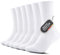 FALARY Socken Herren 47-49 Weiß Warm Wandersocken Tennissocken Sportsocken Laufsocken Herren Wintersocken Frotteesocken Herrensocken Baumwollsocken Funktionssocken für Outdoor Running 6 Paar