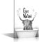 Bathroom Canvas Wall Art Black And White Artwork Farm Highland Cow in Bathtub Wall Picture Print Modern Giclee Wall Decor Artwork for Wall Decoration Ready To Hang 12x18inch (30x45cm)