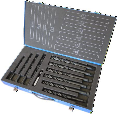 PTG 218704700 PROFILINE HSS Spiralbohrer, DIN 1870, Typ N, Rechts, Schwarz, 47mm Nenn Durchmesser, MK 4 Morsekegel, 585mm Länge, 385mm Spannutlänge