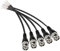 MEIRIYFA BNC Pigtail Kabel Bare Wire, BNC Stecker mit offenem Ende Draht für CCTV Kamera Terminal Adpater (5pcs BNC Stecker)
