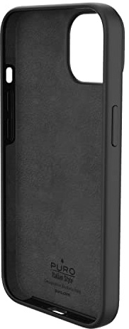 Puro Schutzhülle aus Silikon, kompatibel mit Apple iPhone 14 MAX, Schwarz
