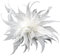 F Fityle Dames Plume Broche Vêtements Accessoires Costumes Fascinators pour Halloween Mariage, Blanche