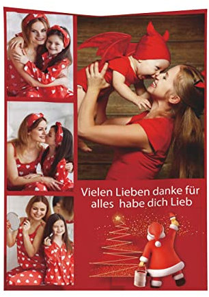 Personalisierte Geschenke für Weihnachten, individuelle Decken mit Foto, personalisierte Fotodecken, Decken mit Meinem eigenen Foto, personalisierte Geschenke für Frauen, Männer, Babys, Kinder
