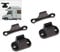 2Pcs Caravan Door Retainer Catch Campervan Trailer Motorhome Boat Door Lock Stopper Clip Latch Motorhome Accessories (Black)
