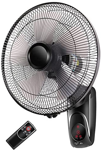 Ventilateur mural industriel oscillant réglable, ventilateur mural réglable à 5 pales à 3 vitesses, haute vitesse/noir/robuste, for extérieur, commercial, résidentiel ( Color : Remote control , Size :