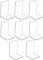 Buchstütze, Hiziwimi 8PCS Transparente Acryl Buchstützen mit rutschfesten Aufklebern, 4 Paare Bücherstütze für Schlafzimmer, Bibliothek, Büro, Schule und Schreibtisch-Organizer, Dekoration, Geschenk