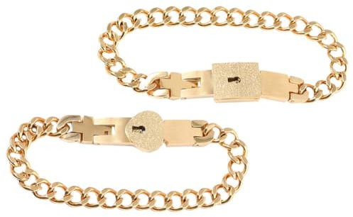 Holibanna Lock Key Couple Bracelet Creative Engagement for Graduation Fashionable Daily Wearing Accessory