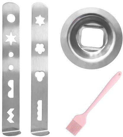 1 Set of Shortbread Attachments, 1 Oil Brush, Biscuit and Pastry Making Accessories, Stainless Steel Meat Grinder Attachment, Kitchen Aid Baking Multi-Tool