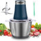 Becontrip Hachoir Électrique, 300W Mixeur Hachoir 2L avec Moteur en Cuivre & Bols Acier Inox, 4 Lames Amovibles, 2 Vitesses Réglables food processor pour Viande/Légumes/Fruits/Cuisine