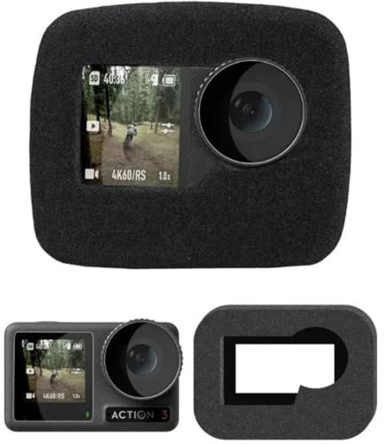 Windslayer Foam Cover for DJI Osmo Action 3 + 4 + 5 Pro Camera Wind Blocker Noise Reduction Windshield Windproof Muffler Case Slayer