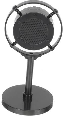 TOYANDONA Retro Microphone Prop Model for Party Decorations Vintage Imitation Microphone for Boys and Girls Decor Live Streaming Lightweight and Design