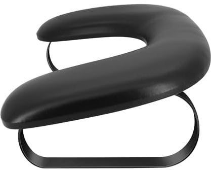 Arm Rest for Nails Tech,Soft PU Leather Nail Hand Rest Pillow,U Shaped Nail Arm Rest Stand with Detachable Bracket,Manicure Hand Cushion for Nails Art Salon Technician,Non-Slip (Full Black)