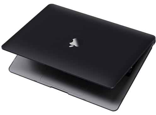 Soonjet Kompatibel mit MacBook Pro 13 Zoll Hülle M2 2024, 2023, 2022-2016 A2338 M1 A2251 A2289 A2159 A1989 A1708 A1706, [Ultra Thin Armor] Kunststoff-Hartschale, Space Black Clear