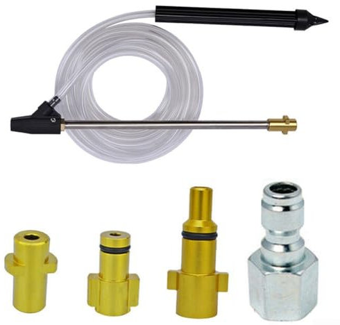 Professionelles Sand- und Nassstrahl-Set für Hochdruckreiniger enthält alle notwendigen Komponenten (A)