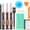 Präzisions-Schraubendreher-Set für iPhone-Serie und Uhrenbrillen, Ph000, Y000, Pentalobe P2, Spudger, Pinzette, Reinigungsbürste und Saugnapf mit SIM-Karten-Fingerhut, zum Reparieren und Ersetzen von