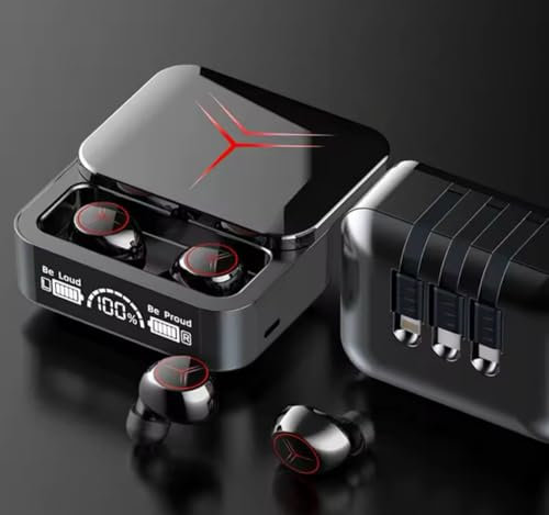 Auricolari wireless M88 Pro, cuffie da gioco Bluetooth con microfono, controllo touch, impermeabili, compatibili con PC Apple Android