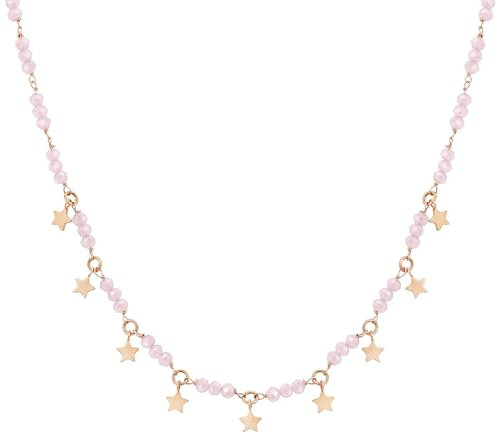 Nomination - Collana Donna Charm Stella, Collezione Mon Amour in Argento 925, Acciaio e Cristalli, Finitura Oro Rosa, Lunghezza Regolabile 38-42 cm, Elegante, Regalo Donna, Confezione Originale