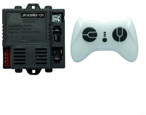 HOHOVYVY JR1630RX-12V Receptor para Niños Coche Eléctrico 2.4G Control Remoto Conector de 7 Pines Material ABS Función de inicio lento (juego completo)
