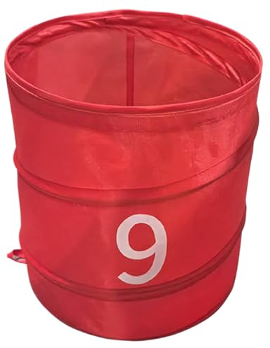 Backyard Game Bucket - Mesh Frame, Chipping Game | Foldable Compact Bucket With Easy Ball Storage, Portable Golf Training Tool For Outdoor Green Lawn Beach Courtyard Park Family Skill Activity