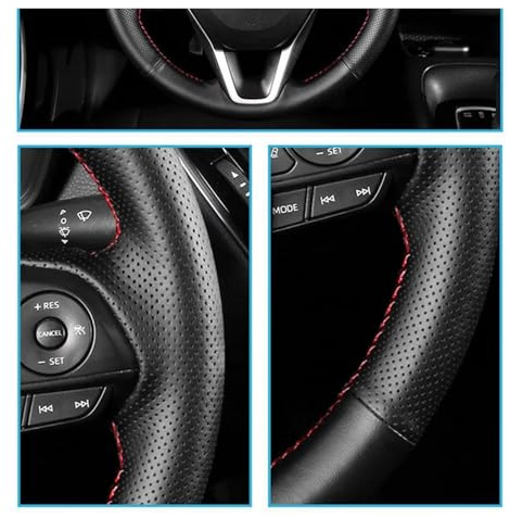Lenkradschoner Lenkradhülle Auto Lenkrad Hand Nähen pu Leder Für Benz Für A200 Für C260 Für E300 Für GLC300