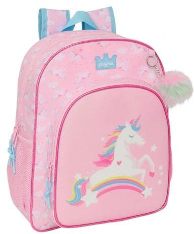 safta GLOWLAB Kids Schulrucksack für Kinder, anpassbar an den Kinderwagen, ideal für Kinder im Schulalter, bequem und vielseitig, Qualität und Widerstandsfähigkeit, 32 x 12 x 38 cm
