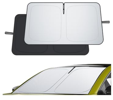 ECOZEN Parasol Coche Delantero Plegable para Peugeot 208 e-208 P21 2019-2026 con Bolsa de Almacenaje, Protección UV y Solar, Tejido Engrosado, Personalizado Parasol para Parabrisas Delantero de Coche