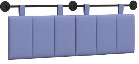 vidaXL Hängendes Kopfteil Stoff, Schlafzimmer, Rechteckig, Modern, Wandmontage, Anpassbares Kopfteil, Ergonomisch, Platzsparend, Akzentpaneel