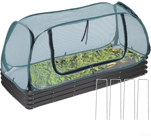 Vasiumic Garden Frost - Serra in PVC con prese d'aria con cerniera, montaggio rapido per piante contro il freddo, 35 x 35 cm (verde, 115 x 50 x 45 cm)