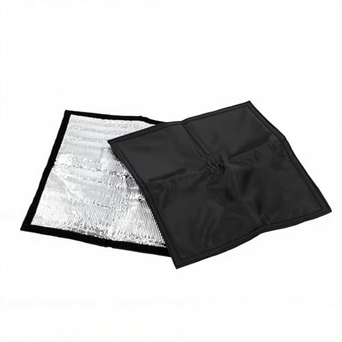 Cuifati Fensterrollo für Wohnmobil-Dachfenster, 2 Stück, 35,6 X 35,6 cm, Reflektierende, Isolierte Verdunklungsabdeckung für Wohnmobil-Lüftung, Wasserdichter UV-blockierender Sonnenschutz aus