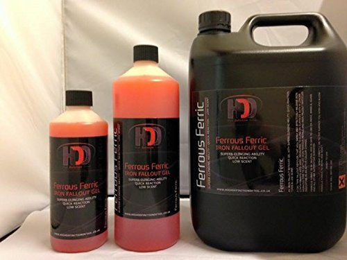 High Definition Detail Ferrous Ferric - iRON Fallout Remover Gel, De-Ironiser, Brake Dust and Fallout Remover (1 Litre)