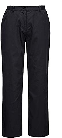 Portwest Pantalon Cuisine Femme Rachel, Couleur: Noir, Taille: S, C071BKRS