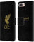 Head Case Designs Officially Licensed Liverpool Football Club Gold Logo On Black Liver Bird Leather Book Wallet Case Cover Compatible With Apple iPhone 7 Plus/iPhone 8 Plus
