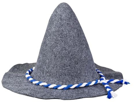 Boland - Hut Bayern mit Kordel, 60 cm | Filzhut für Kostüm, Tracht, Karneval oder Bayern Mottoparty, Bierfest