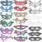 SIQUK 20 Stücke Venezianische Masken Spitze Maskerade Maske Frauen Spitzenmaske für Party Abend Ball Abschlussball Ballette