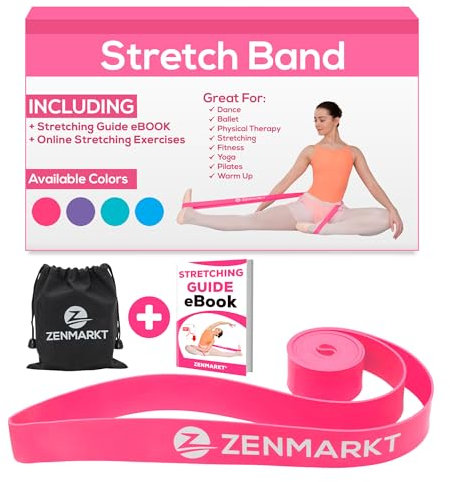 Zenmarkt Stretch Bands for Dancers and Gymnasts - Exercise Bands for Dance, Ballet, Gymnastics, Cheerleading, Pilates Training Stretching Band Dance Stretch Bands for Flexibility Ballet Barre E-Book