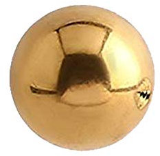 eeddoo Piercingkugel klassisch Gold Edelstahl 1.2 x 2,5mm