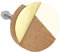 G Decor Three Tone Wood, Resin and Gold Pull Handles and Knobs (White)