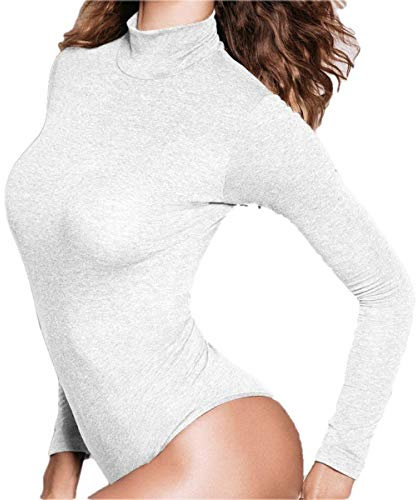 JADEA Body Lupetto Donna Manica Lunga Cotone Elasticizzato. Disponibile in Vari Colori