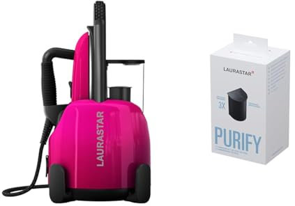 Laurastar Lift Plus Pinky Pop & Kalkschutzkartuschen zur Wasserfilterung 3-er Set