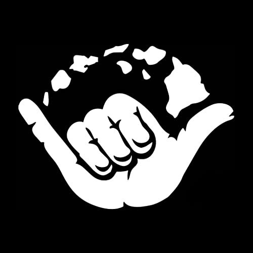 myrockshirt Hawaii Hawaii Inseln Shaka Hang Loose 15cm Aufkleber Autoaufkleber Sticker Laptop Scheibe Wand Profi Qualität