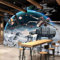 YXTSmurals Fototapete 3D Effekt Science-Fiction Militär Raumschiff Schlacht Selbstklebende Wandtapete Wohnzimmer Kinderzimmer Wanddeko Tapete Art Poster Tv Hintergrund Wandbilder