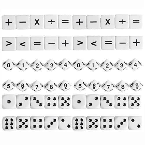 Oshhni 30 Dadi Matematici Simbolo Dadi Numero di Apprendimento Dadi Forniture per