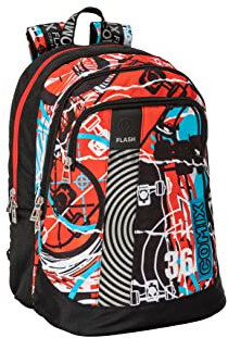 COMIX Organisierter Rucksack Flash Shake Skate, Mehrfarbig, Taglia Unica, Casual