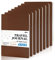 feela Notizbücher mit weichem Einband, A5, liniert, College, liniert für die Arbeit, liniertes Reisetagebuch für Damen und Herren, Notizblock, Schulbedarf, Business, Schreiben, Notizbücher, Braun, 8