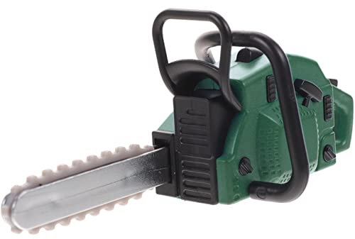 Operitacx Puppenhaus Kettensäge Spielzeugkettensäge Kettensägenstütze Gartenspielspielzeug Hausgartengeräte Spielzeug Gartenlandschaft Requisit Kindergartengeräte Arbeit PVC Puppe Puppe Mini