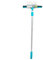 Acan Tradineur - Limpiacristales Extensible con Palo telescópico de Aluminio, escobilla de Goma y Almohadilla de Espuma, Limpieza de Ventanas, Vidrio, automóvil, Ducha, 75-125 cm