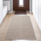 Teppich-Traum Wollteppich handgewebt Flur Korridor Designer langlebig weich modern Uni beige, 70 x 140 cm