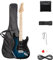 Trayoz Full-Size Electric Guitar Kit with 20Watt Amp, SSS Pickups Beginner Electric Guitars Kit W/All Accessories Strap, Gig Bag & Cable (Blue)